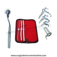 Hegar uterine dilator 3 pieces set,3-4, 9-10, 11-12, pinwheel, grave 3pcs, collin large